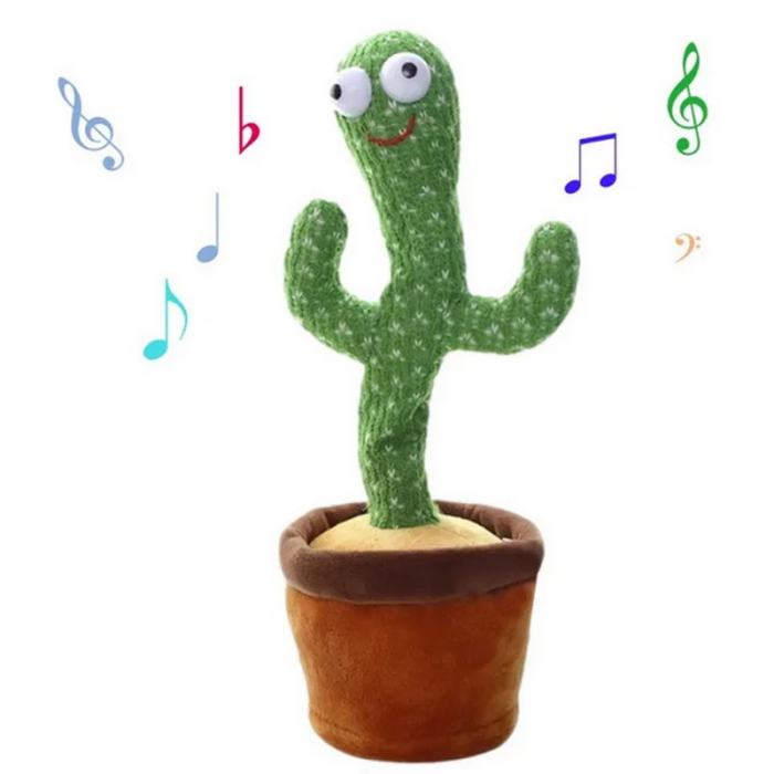 Cactus Dansator Interactiv cu Sunete, Functie de Inregistrare si Lumini [4]