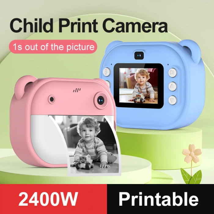 Camera foto instant pentru copii cu imprimare Happy Snap Print [2]