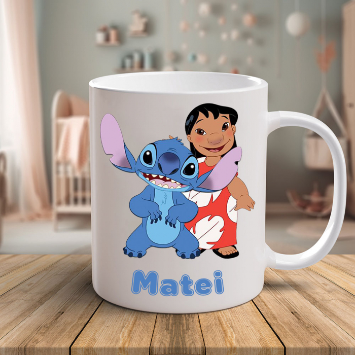 Cana Lilo si Stitch personalizata cu nume [1]