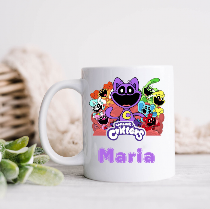 Cana Creaturi Zambitoare, Smiling Critterso personalizata cu nume [2]
