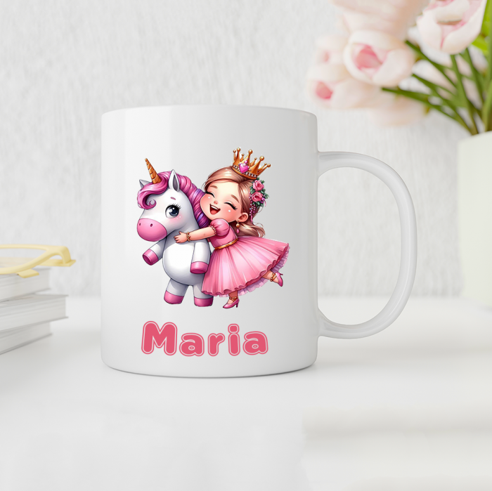 Cana Personalizata Printesa si Unicorn [1]