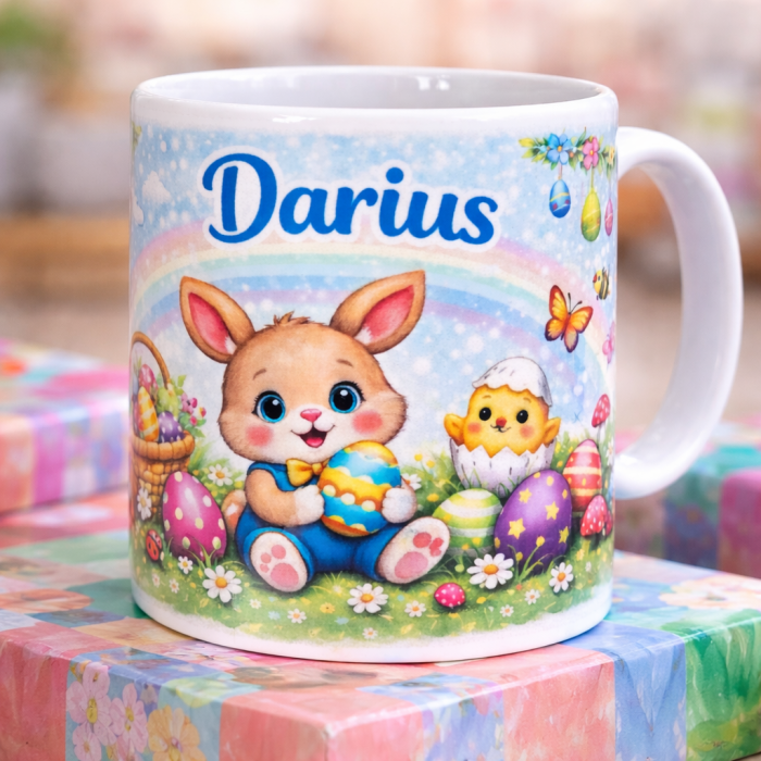 Cana personalizata cu nume - tematica Paste [2]