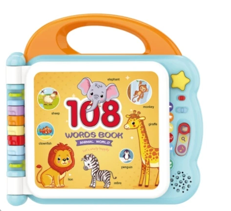 Carte Interactiva cu Sunete - 108 Cuvinte si Imaginii Educative pentru Bebelusi [1]