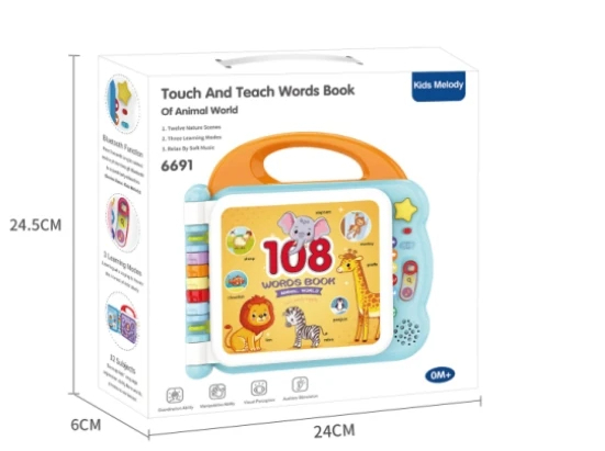 Carte Interactiva cu Sunete - 108 Cuvinte si Imaginii Educative pentru Bebelusi [3]