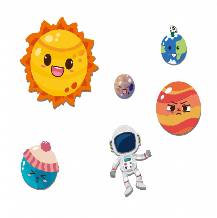 Joc Magnetic Exploram Spatiul - Set Educational pentru Copii 14 Piese [3]