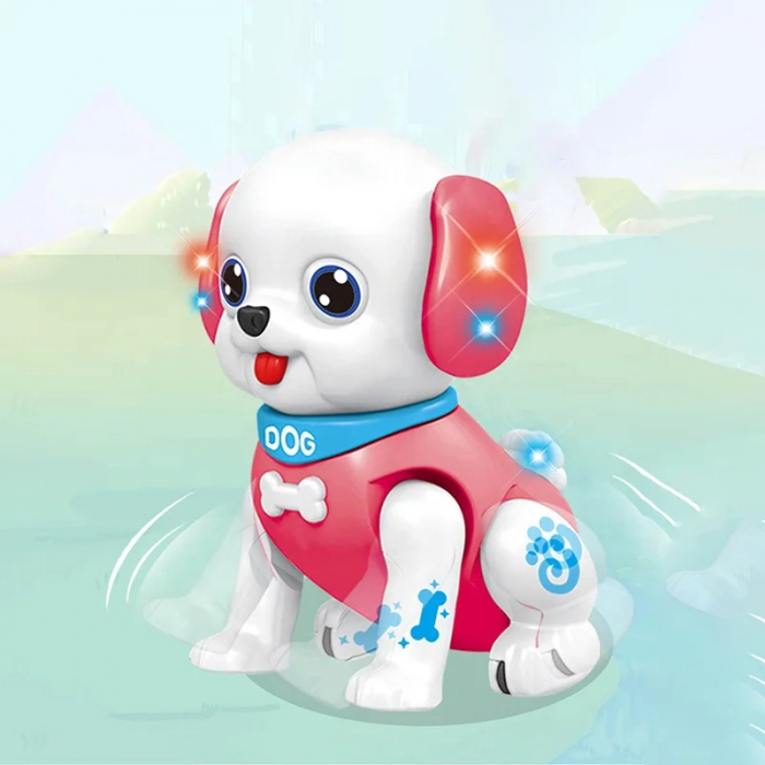 Catelus interactiv pentru copii cu lumini si sunete [2]