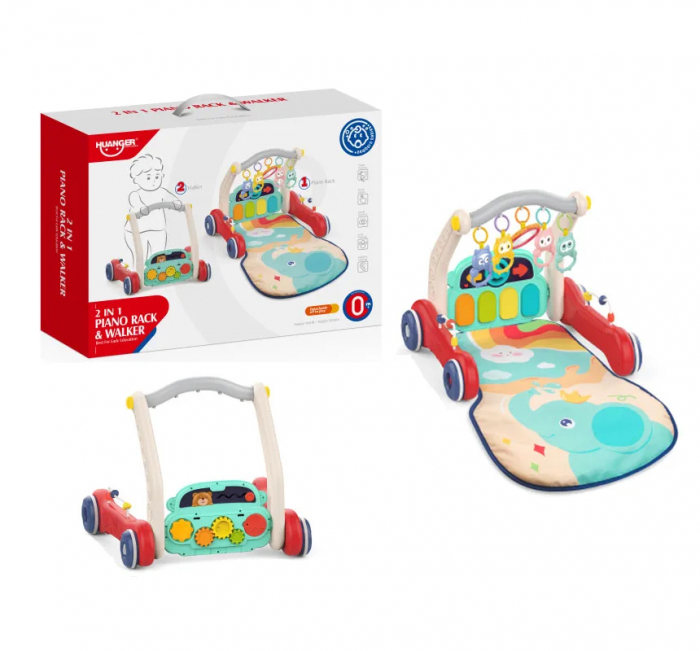 Centru de Activitati 2-in-1 pentru Bebelusi - Salteluta si Premergator Interactiv cu Pian [2]