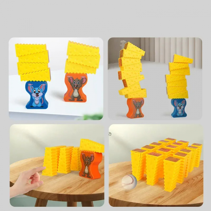 Cheese Stack - Joc Interactiv de Echilibru si Indemanare pentru Copii [6]
