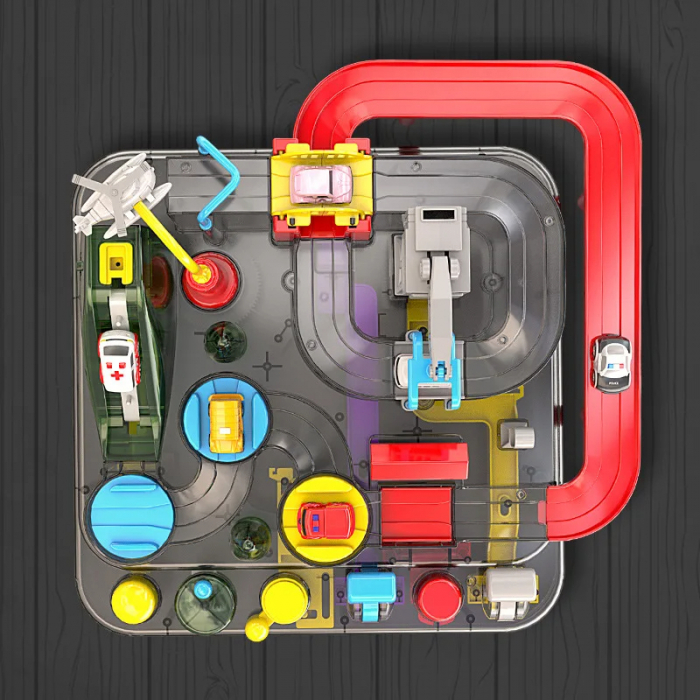 Circuit Interactiv - Set cu Vehicule si Elemente de Actiune [2]