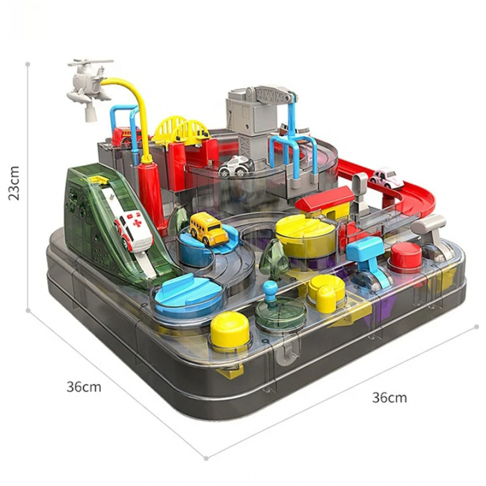 Circuit Interactiv - Set cu Vehicule si Elemente de Actiune [4]