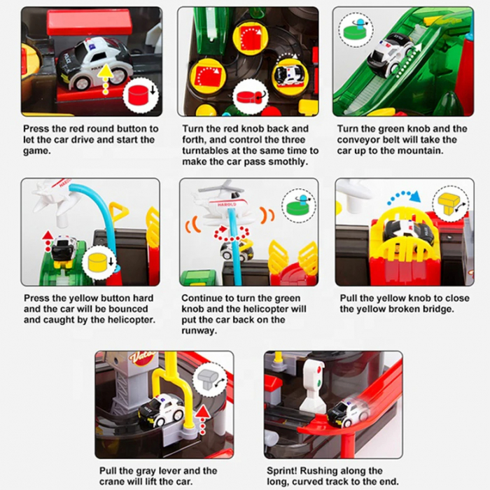 Circuit Interactiv - Set cu Vehicule si Elemente de Actiune [5]