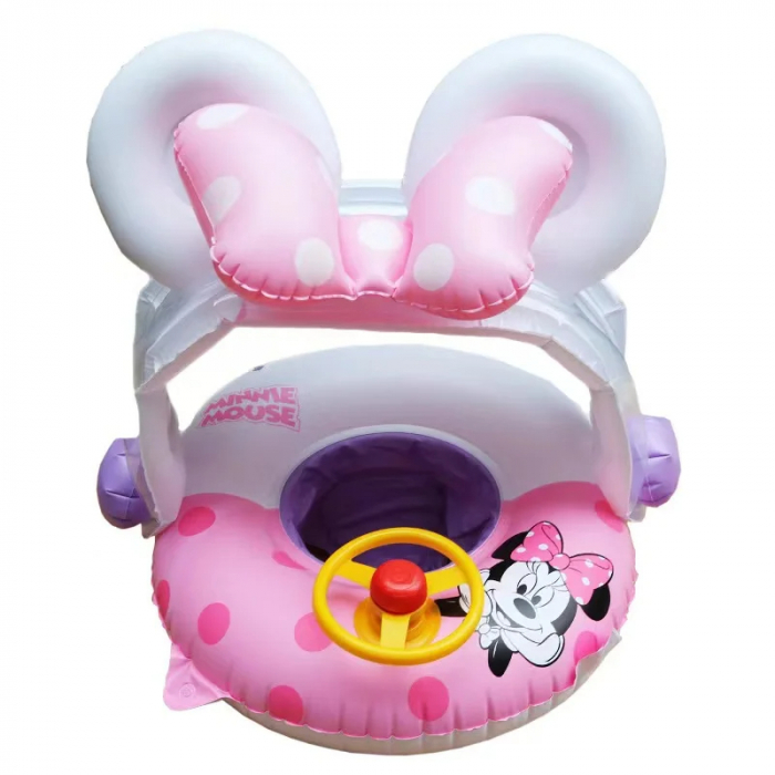 Colac bebe cu parasolar detasabil si volan Minnie Mouse [1]