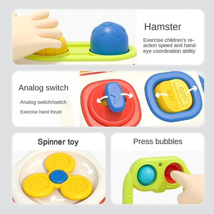 Cub Busy Montessori – Jucarie Sensoriala pentru Dezvoltare Timpurie [2]
