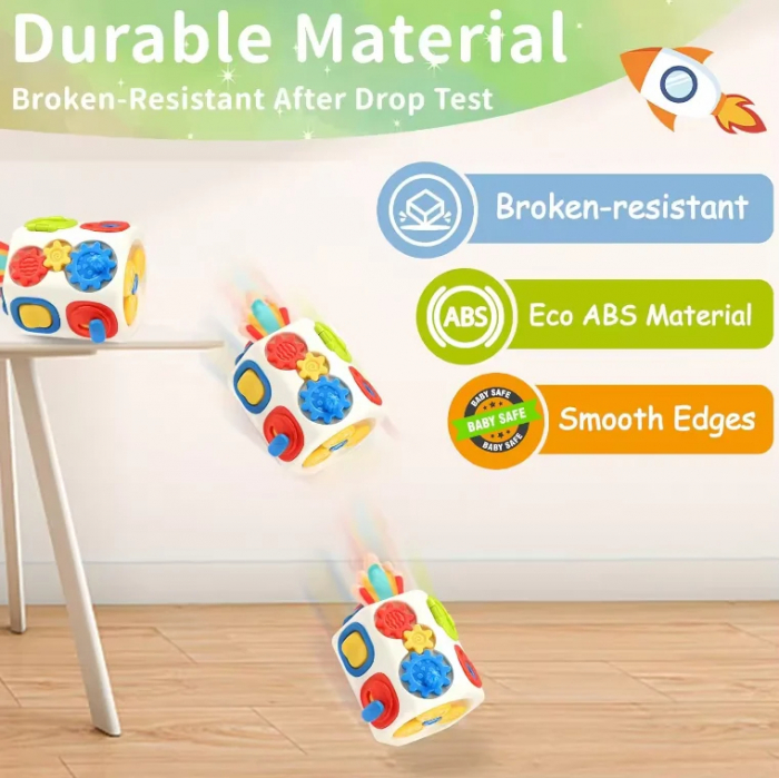 Cub Busy Montessori – Jucarie Sensoriala pentru Dezvoltare Timpurie [7]