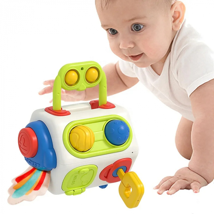 Cub Busy Montessori – Jucarie Sensoriala pentru Dezvoltare Timpurie [1]
