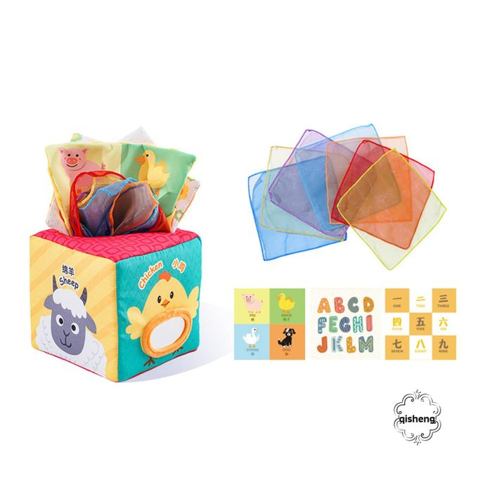 Cub Textil Senzorial cu Activitati pentru Bebe [2]