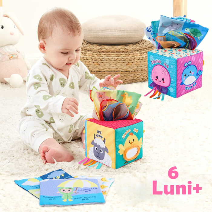 Cub Textil Senzorial cu Activitati pentru Bebe [1]