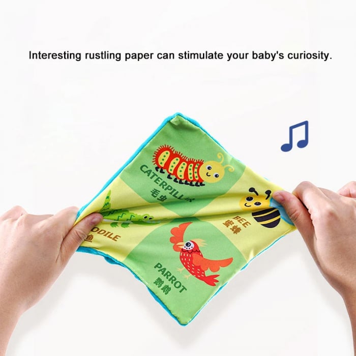 Cub Textil Senzorial cu Activitati pentru Bebe [3]