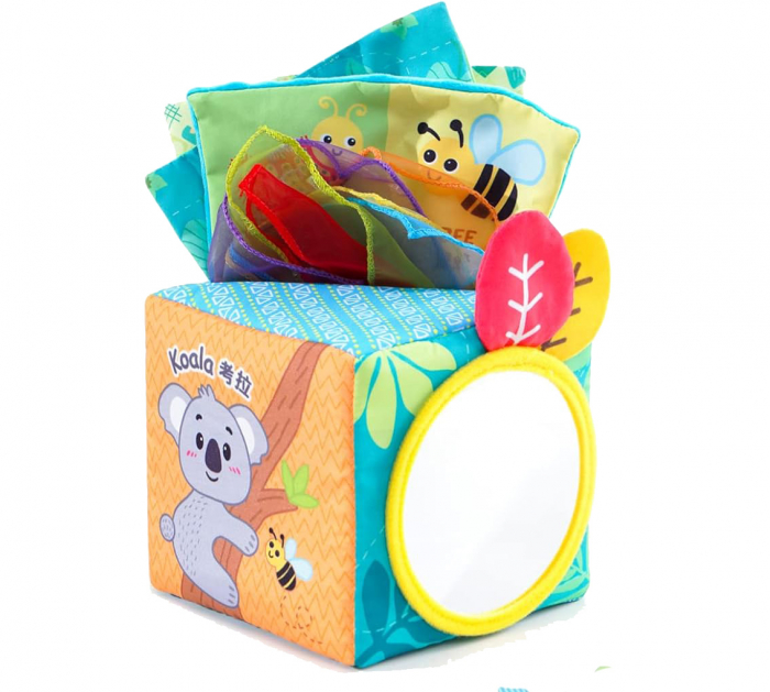 Cub Textil Senzorial cu Activitati pentru Bebe [6]