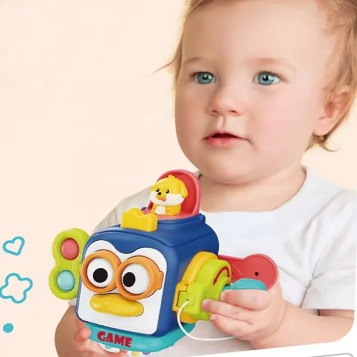 Busy Box Montessori pentru Dezvoltare cu 8 Functii [1]