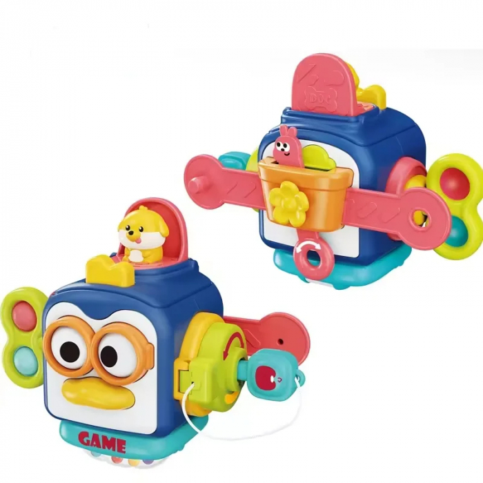 Busy Box Montessori pentru Dezvoltare cu 8 Functii [2]