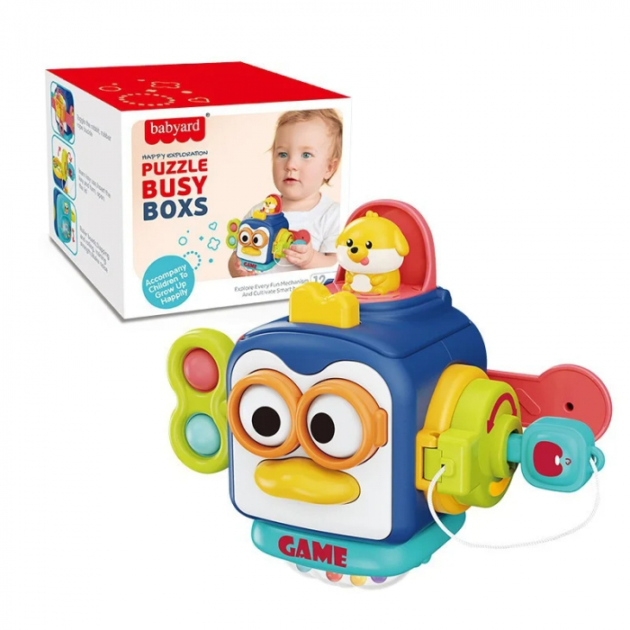 Busy Box Montessori pentru Dezvoltare cu 8 Functii [5]