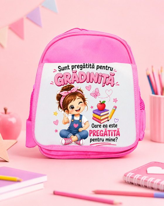 Ghiozdan fetite personalizat cu nume – Prima zi de gradinita [2]
