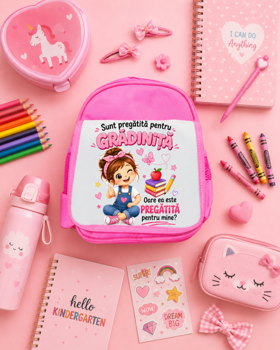 Ghiozdan fetite personalizat cu nume – Prima zi de gradinita [4]