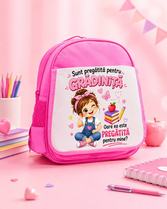 Ghiozdan fetite personalizat cu nume – Prima zi de gradinita [5]