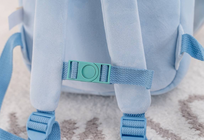 Ghiozdan fetite cu papusa detasabila, printesa bleu, personalizat [3]