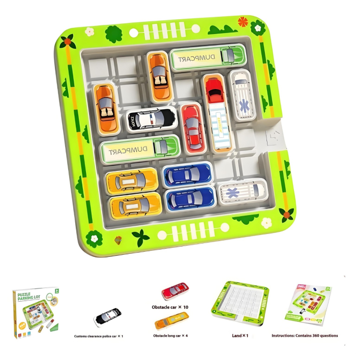 Joc de Logica Magnetic – Puzzle Parcarea Masinilor pentru Copii 3+ [3]