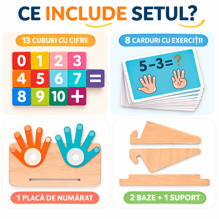 Joc Educativ de Matematica cu Degete – Invata Adunarea si Scaderea prin Joaca 3+ [4]