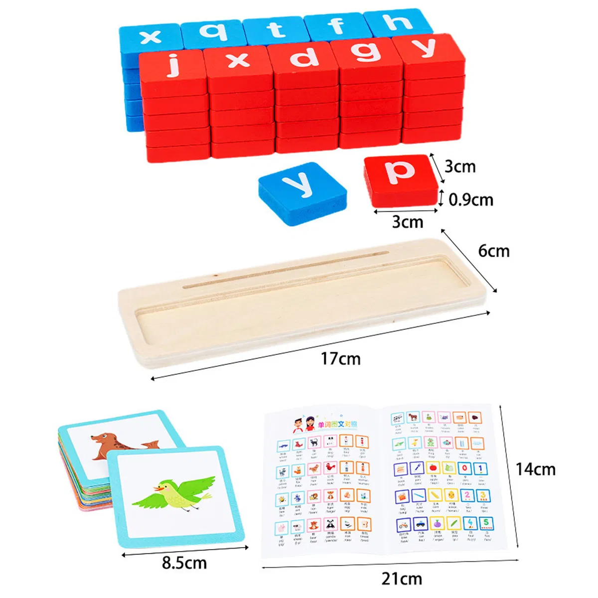 Joc Educativ din Lemn – Invata Literele si Formeaza Primele Cuvinte 3+ [3]