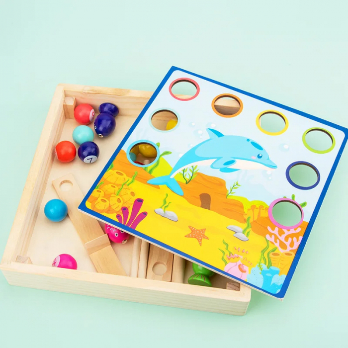 Joc educativ din lemn - Pescuim Pestisorii si Invatam Numerele [3]