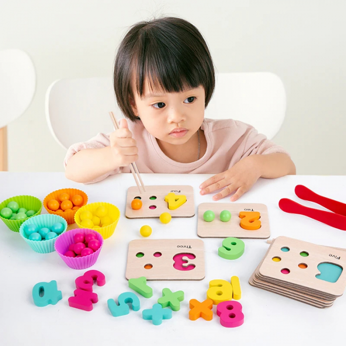 Joc Educativ Montessori – Indemanare, asociere, sortare, memorie, logica [4]