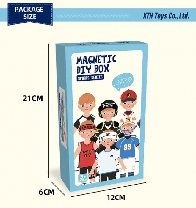 Joc Magnetic cu 38 de Piese Sports Dress-Up [2]