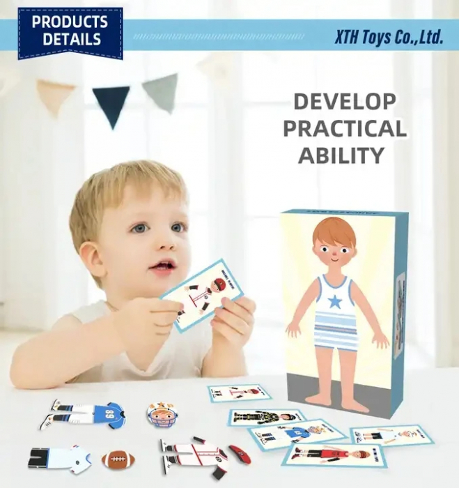 Joc Magnetic cu 38 de Piese Sports Dress-Up [4]