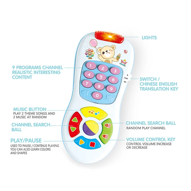 Jucarie 2 in 1: telecomanda si telefon Kids Melody [2]