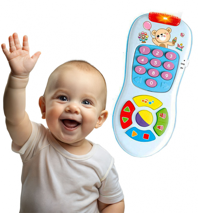 Jucarie 2 in 1: telecomanda si telefon Kids Melody [1]