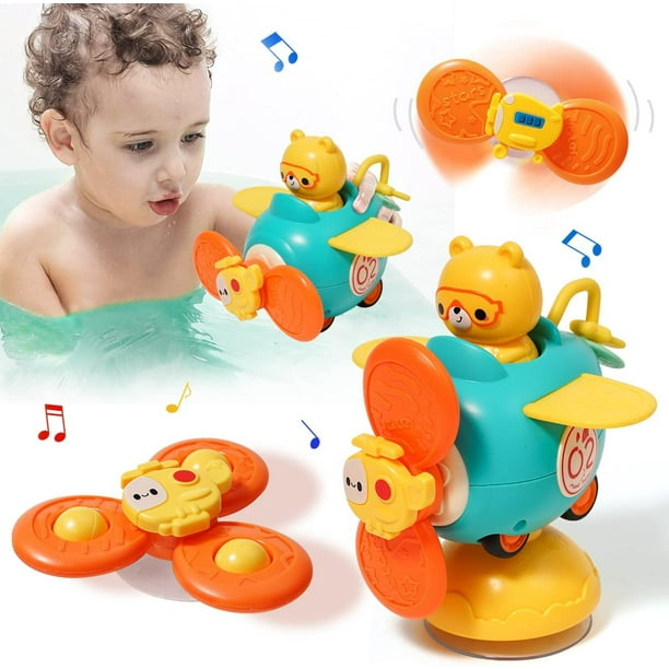 Jucarie Avion cu Ventuza si Spinner - Jucarie Multifunctionala pentru Bebe [1]