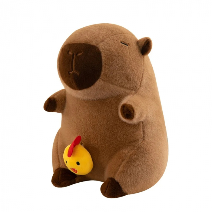 Jucarie Capybara Pufoasa - Cu Pui Interactiv si Functie de Vibratie [2]