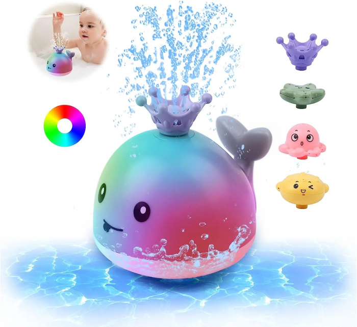 Jucarie de Baie Balena cu 4 accesorii [8]