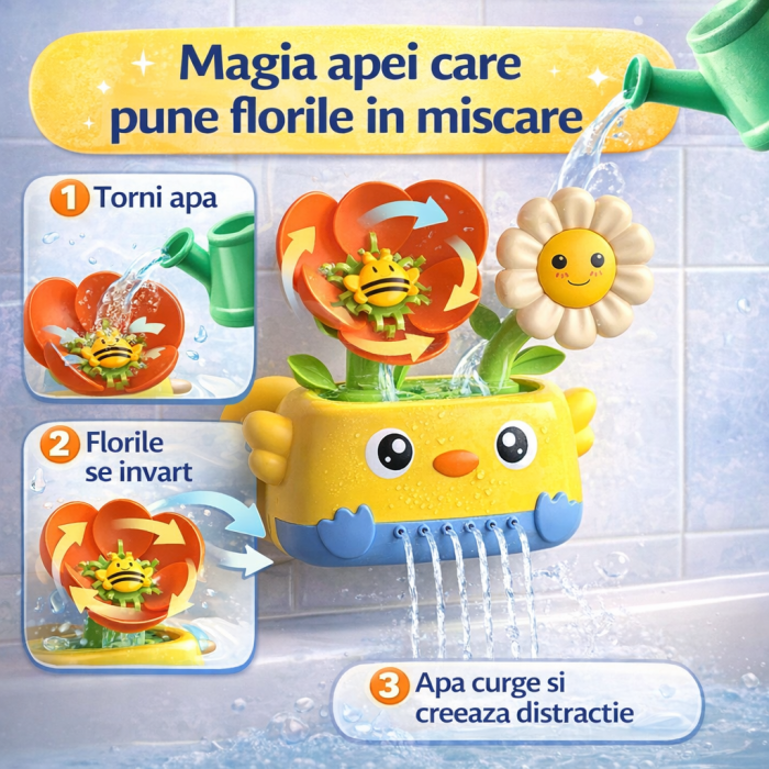 Jucarie Interactiva de Baie pentru Copii – Floare [4]
