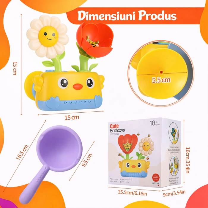 Jucarie Interactiva de Baie pentru Copii – Floare [6]