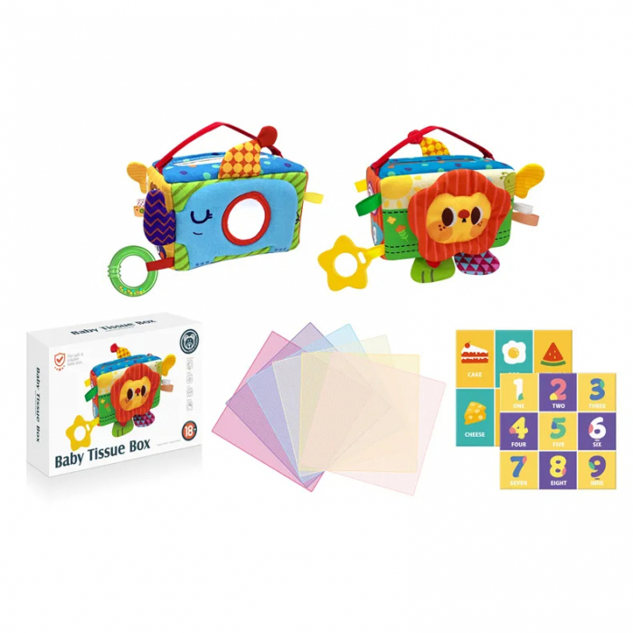 Jucarie Interactiva pentru Bebelusi - Cutie de Servetele [6]