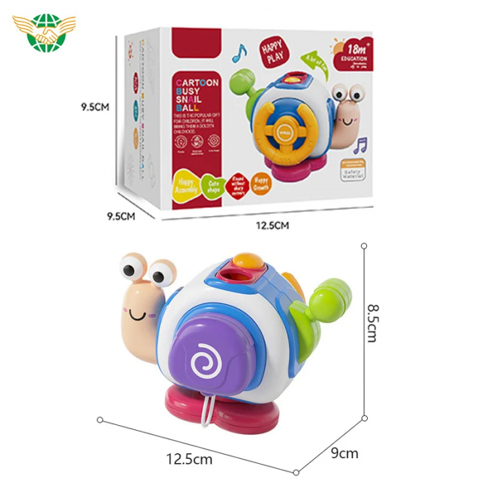 Jucarie Montessori Interactiva Busy Snail [3]