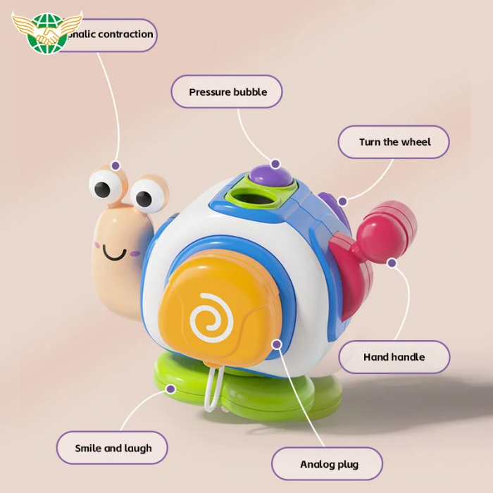 Jucarie Montessori Interactiva Busy Snail [4]