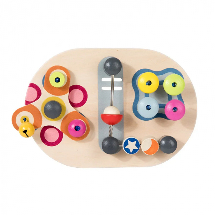 Jucarie Montessori Interactiva - Panou cu Elemente de Dexteritate [1]
