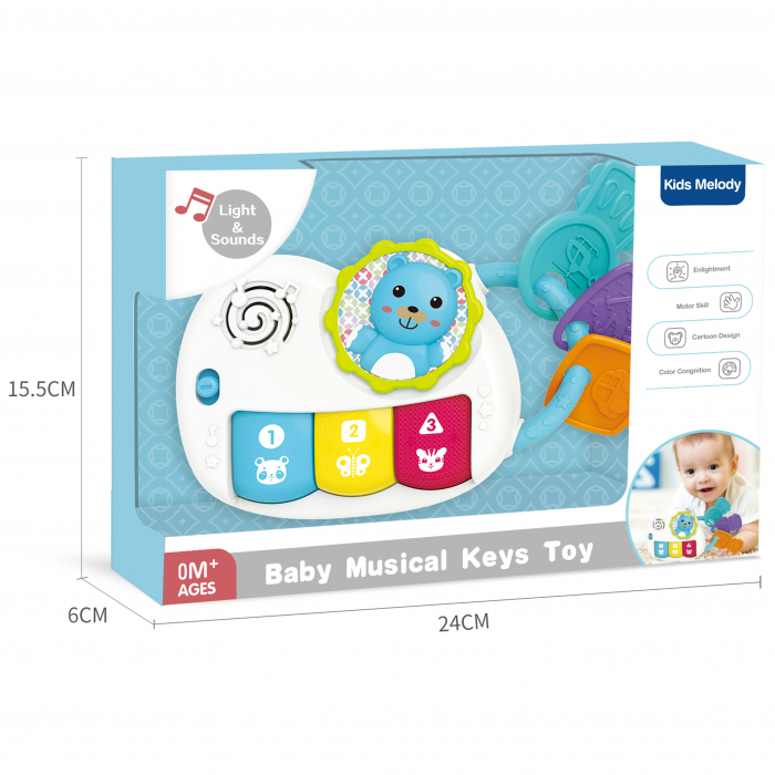 Jucarie Muzicala pentru Bebelusi - Chei Interactive cu Sunete si Lumini [9]