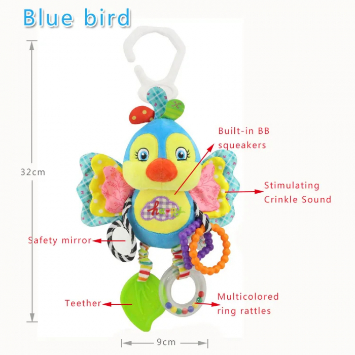 Jucarie Papagal  Multicolor pentru Bebelusi [2]